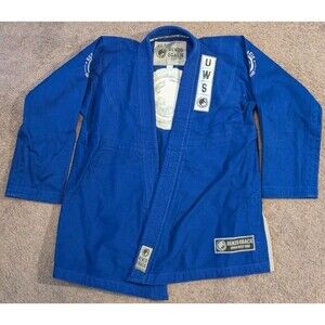 Fuji x Renzo Gracie New York City Jiu Jitsu BJJ Blue GI Jacket Top Adult A1